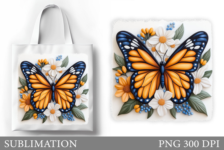 Butterfly Sublimation. Butterfly Tote Bag Sublimation