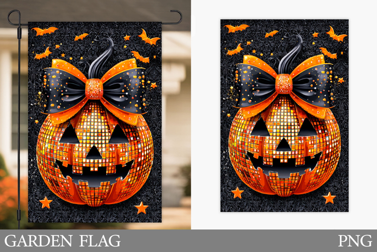 Halloween Pumpkin Garden Flag. Halloween Sublimation