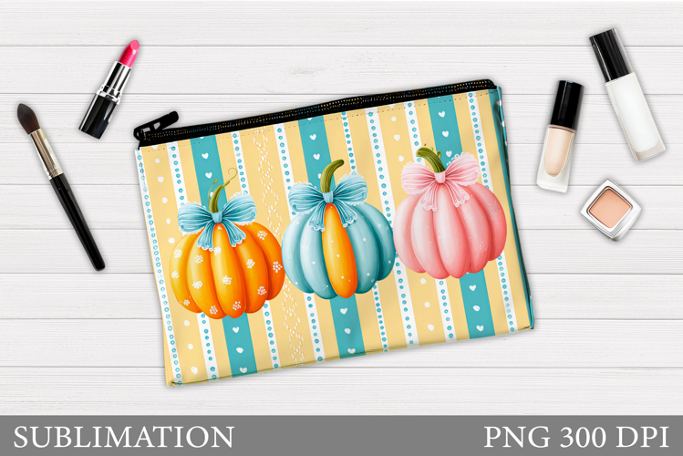 Pumpkins Cosmetics Bag. Pumpkin Makeup Bag Sublimation