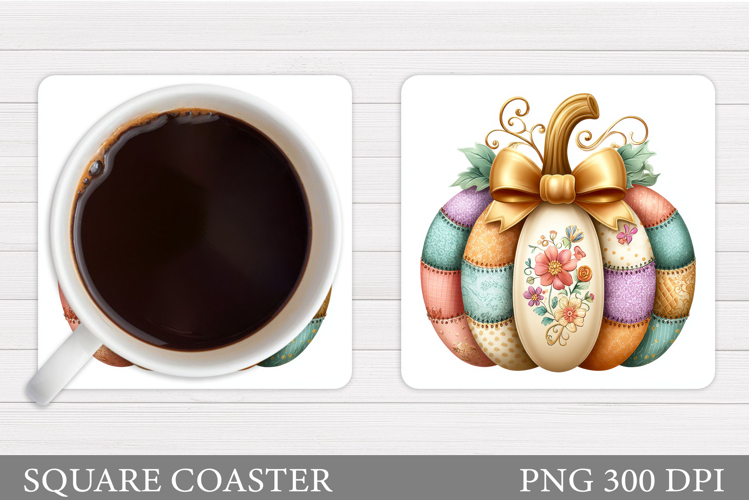 Pumpkin Coaster Design. Pumpkin Sublimation