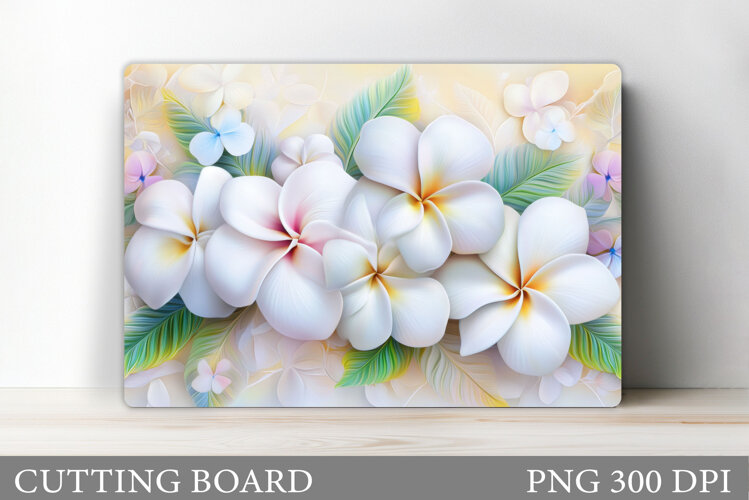 Flowers Cutting Board. Floral Cutting Board Sublimation example image 1