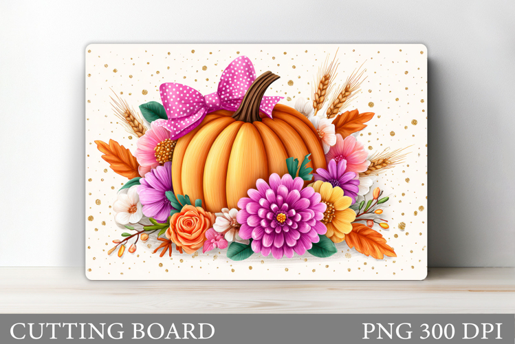 Fall Pumpkin Cutting Board Design. Fall Pumpkin Sublimation