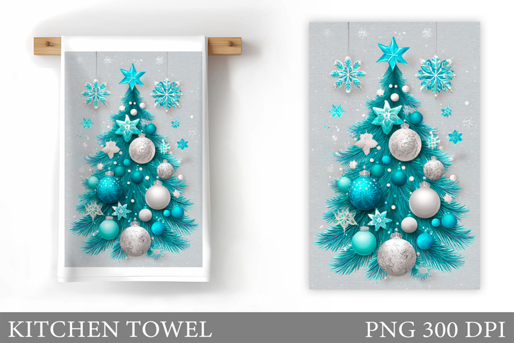 Christmas Tree Kitchen Towel. Christmas Kitchen Towel