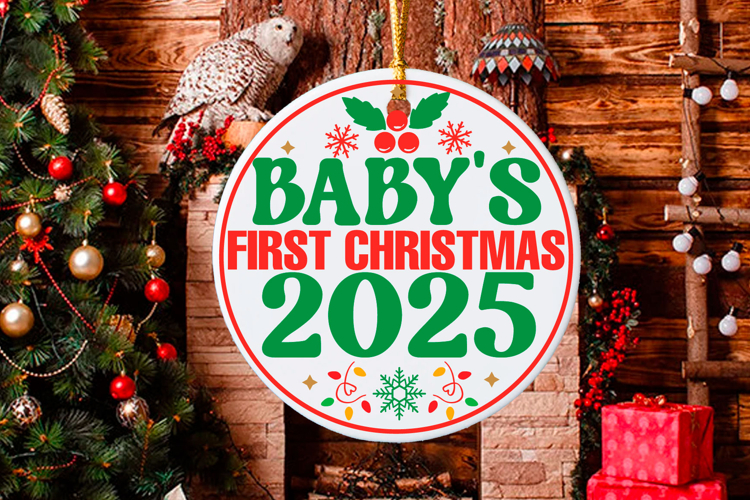 Christmas Round sign Svg Design Round Sign SVG quotes