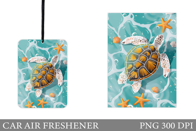 Turtle Car Air Freshener. Sea Car Air Freshener Design