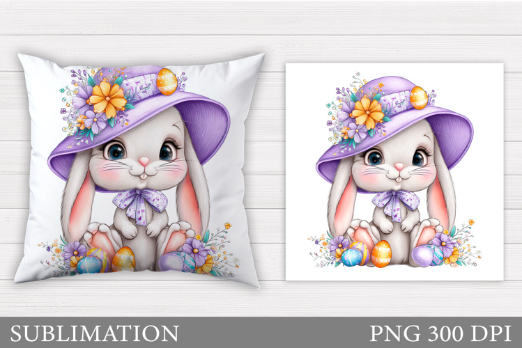 Easter Bunny Pillow Design. Easter Bunny Sublimation