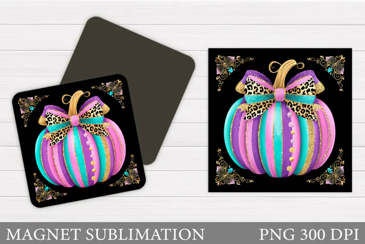 Pumpkin Magnet Design. Pumpkin Sublimation