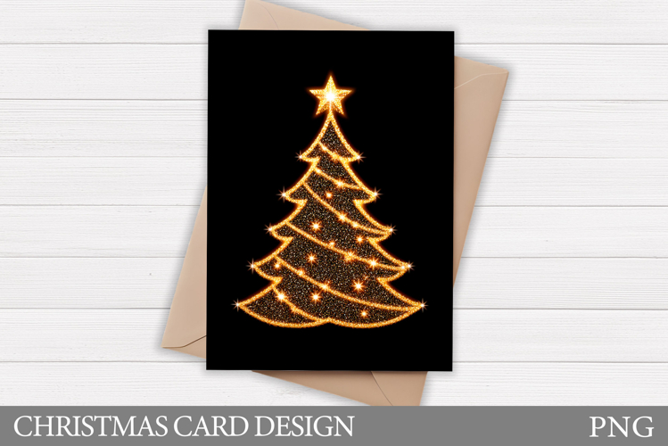 Christmas Tree Card Design. Christmas Card Printable