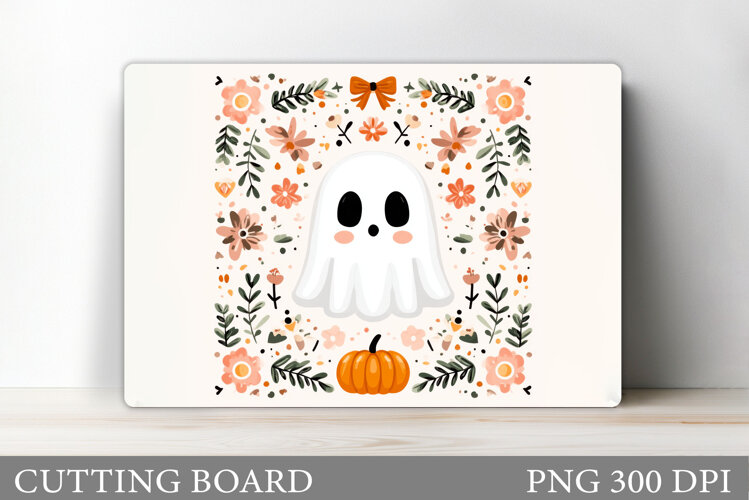 Halloween Ghost Cutting Board. Halloween Cutting Board example image 1