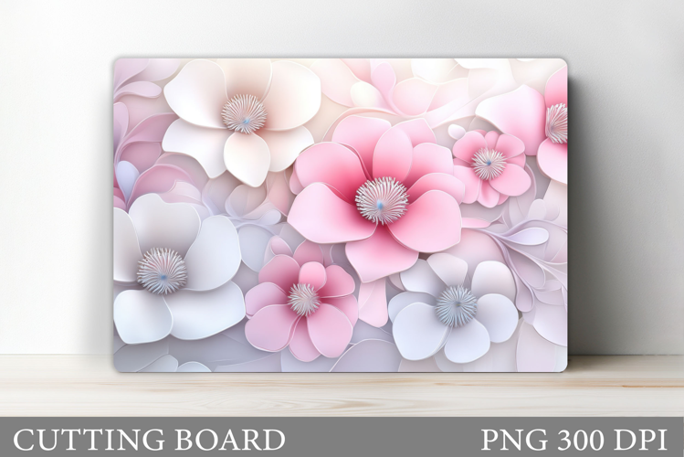 Floral Cutting Board Design. Flowers Cutting Board