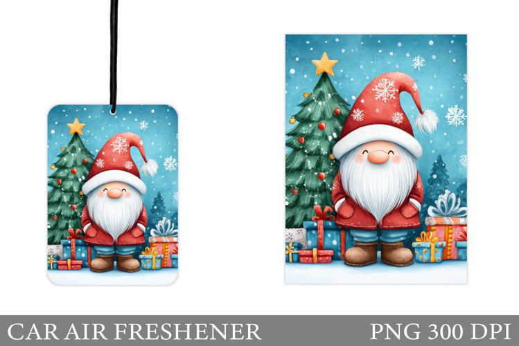 Cute Gnome Car Air Freshener. Christmas Car Air Freshener