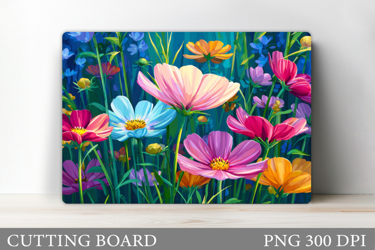 Flowers Cutting Board. Floral Cutting Board Sublimation