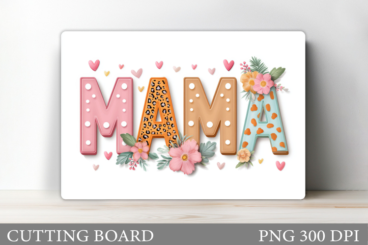 Mother's Day Cutting Board. Mother's Day Sublimation example image 1