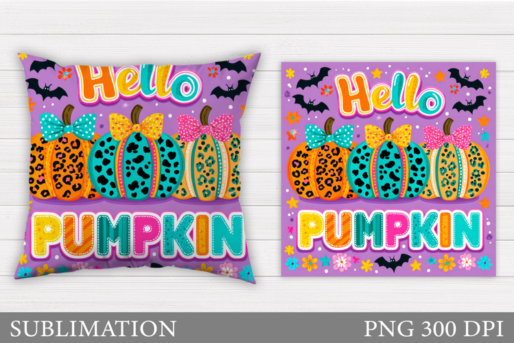 Pumpkin Pillow Design. Pumpkin Sublimation