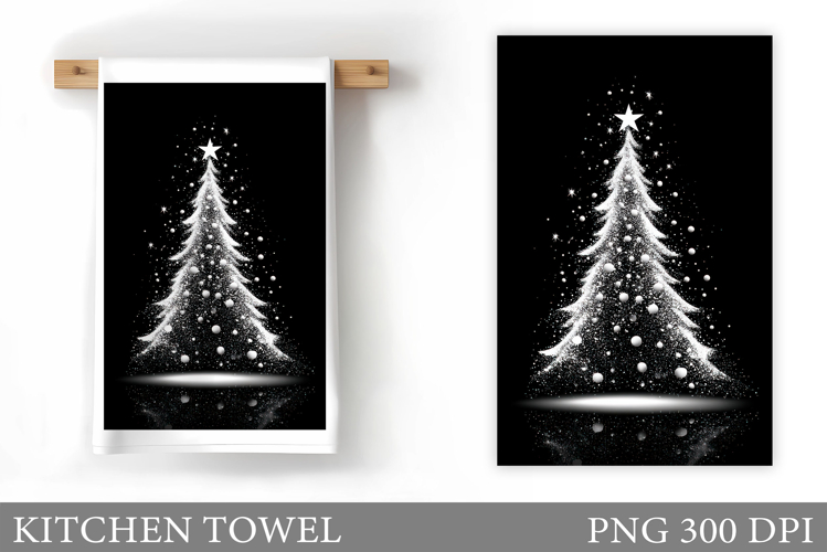 Christmas Tree Kitchen Towel. Christmas Kitchen Towel Design