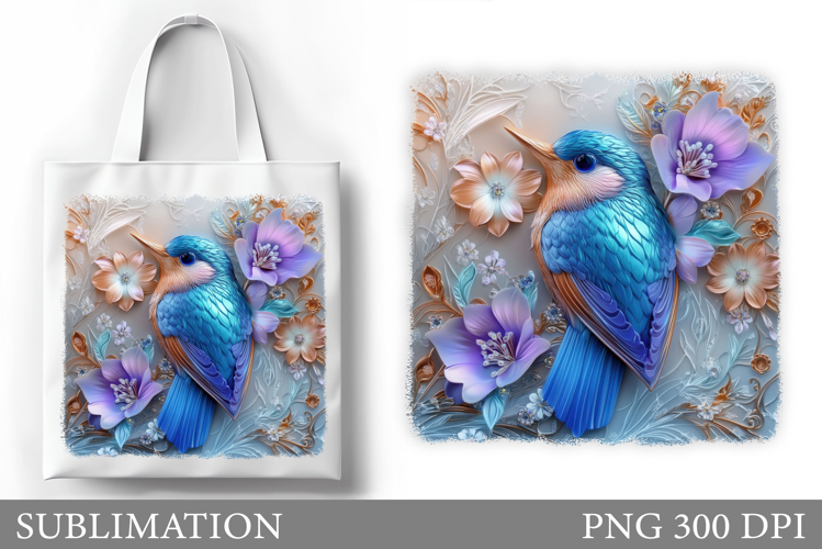 Bird Tote Bag Design. Bird Sublimation