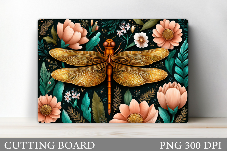 Dragonfly Cutting Board Design. Dragonfly Sublimation