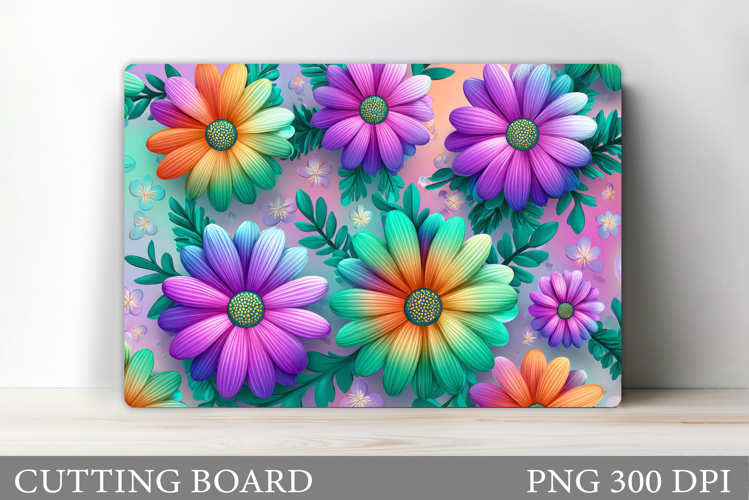 Flowers Cutting Board. Floral Cutting Board Sublimation
