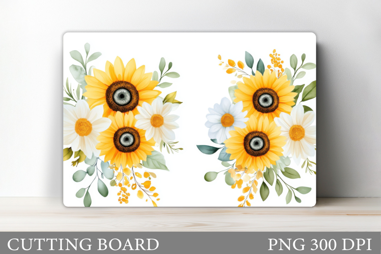 Floral Cutting Board Design. Flowers Cutting Board
