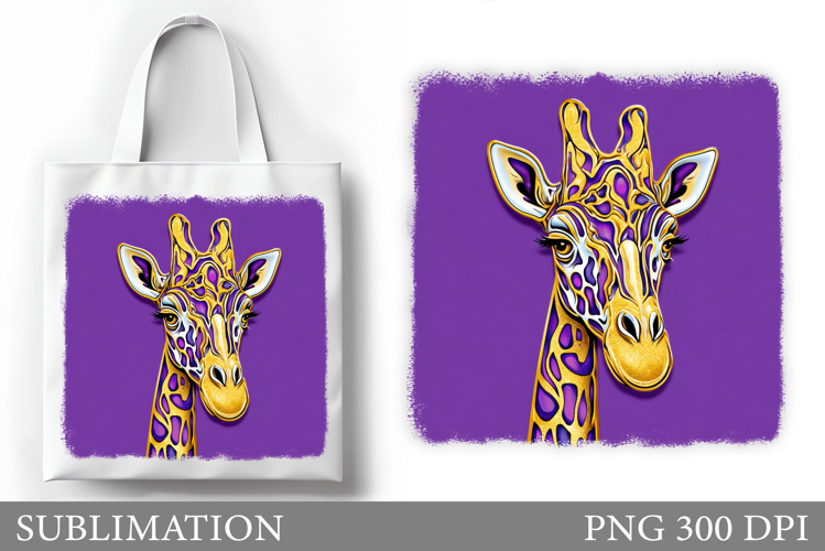 Giraffe Tote Bag Design. Giraffe Sublimation