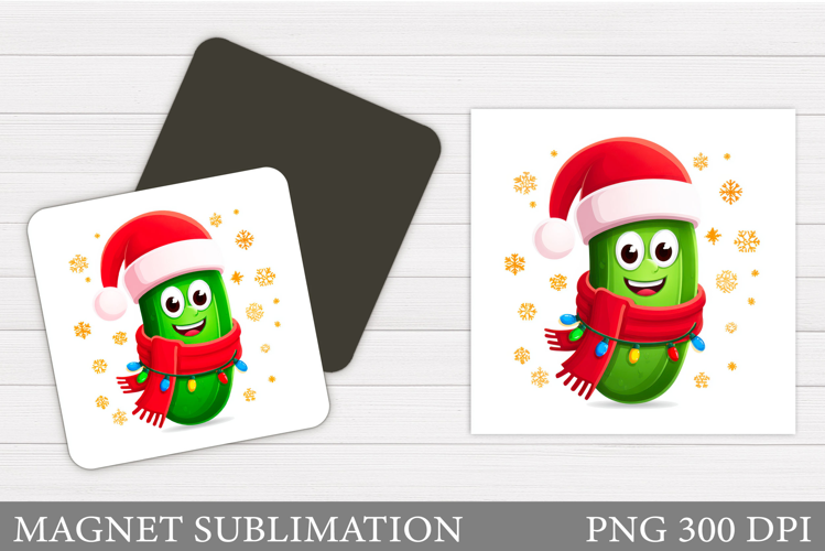 Christmas Pickle Magnet Design. Christmas Magnet Sublimation