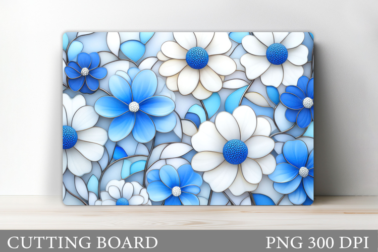 Floral Cutting Board Design. Flowers Cutting Board