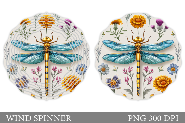 Dragonfly Wind Spinner Design. Dragonfly Sublimation