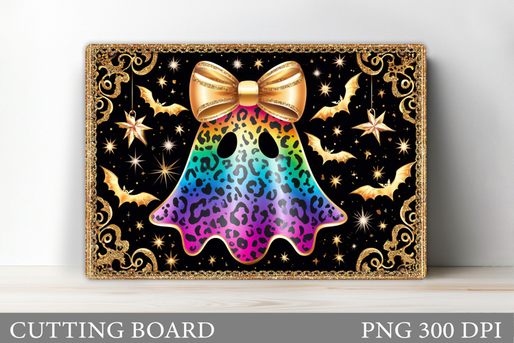 Ghost Cutting Board Sublimation. Halloween Cutting Board