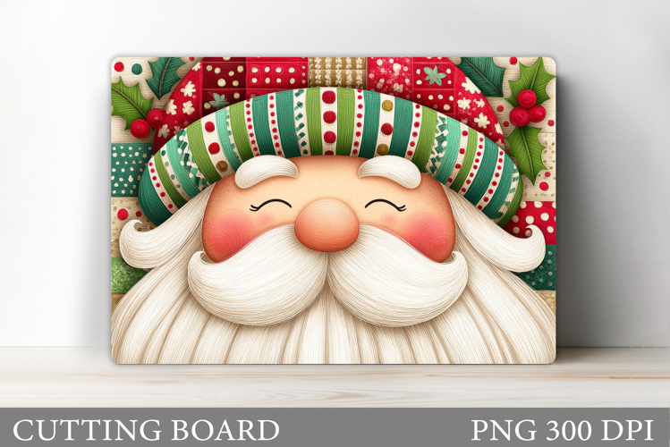 Santa Claus Cutting Board. Christmas Cutting Board
