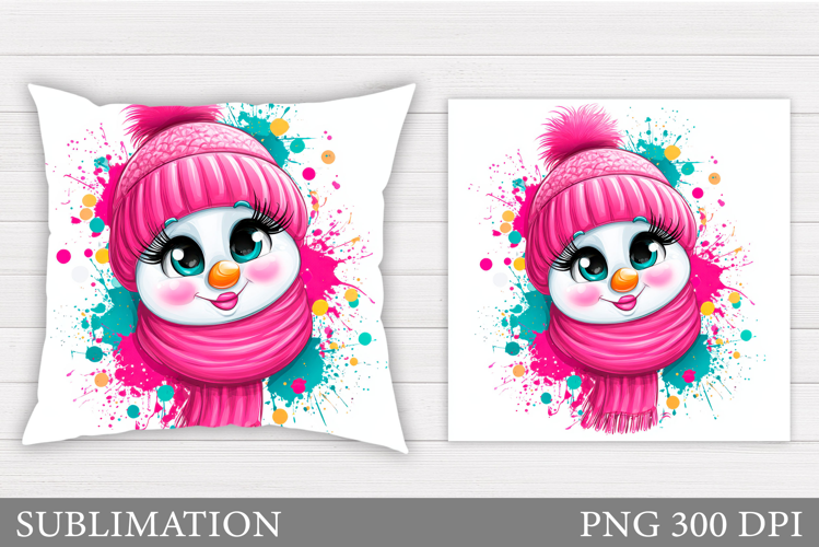 Christmas Penguin Pillow. Christmas Pillow Sublimation