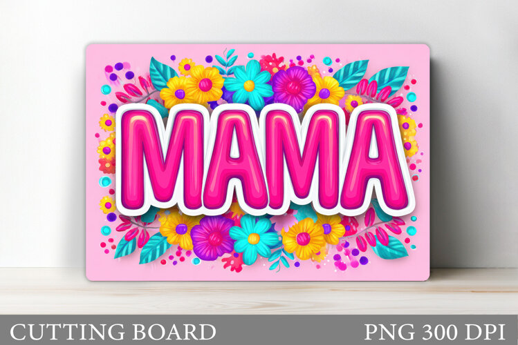 Mother's Day Cutting Board. Mother's Day Sublimation example image 1