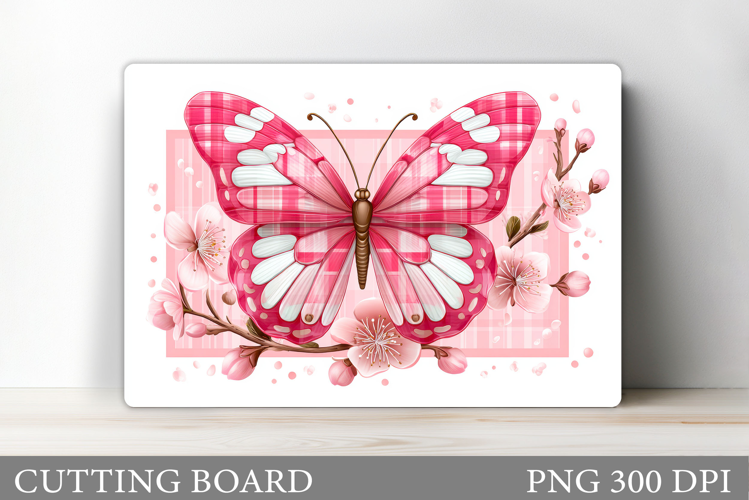Butterfly Cutting Board. Flowers Cutting Board Sublimation