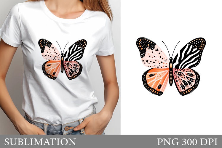 Butterfly Sublimation. Butterfly T-Shirt Design