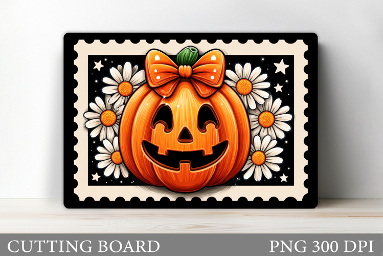 Halloween Cutting Board. Pumpkin Cutting Board Sublimation