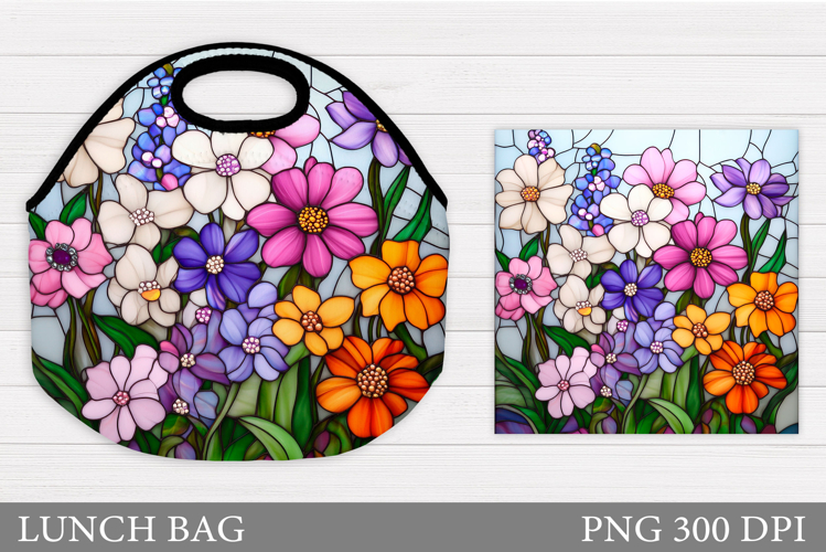 Flowers Lunch Bag. Wildflowers Lunch Bag Sublimation