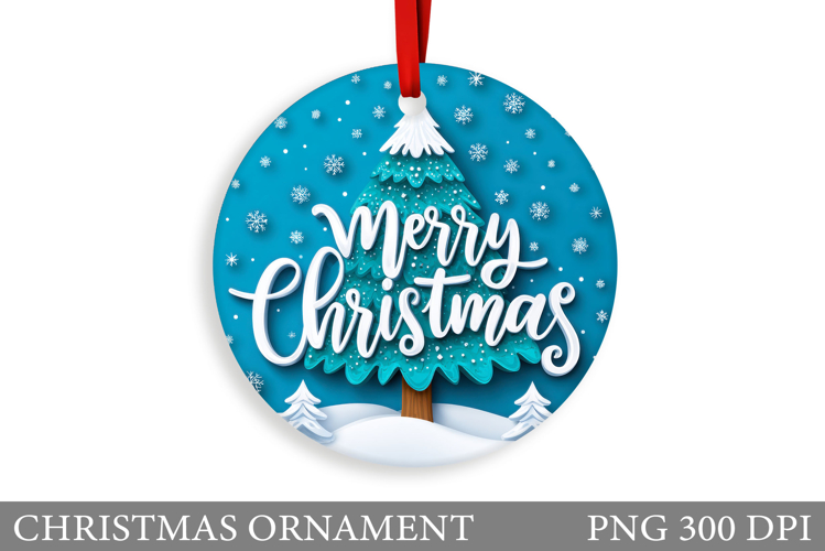 Christmas Tree Christmas Ornament. Winter Christmas Ornament