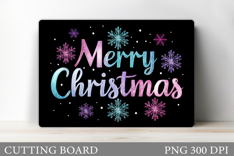 Merry Christmas Cutting Board. Christmas Cutting Board
