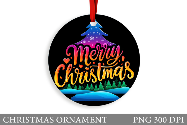 Christmas Tree Christmas Ornament. Winter Christmas Ornament