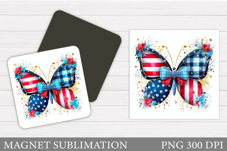Butterfly Magnet Design. Butterfly Sublimation