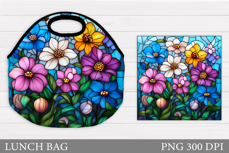 Flowers Lunch Bag. Wildflowers Lunch Bag Sublimation