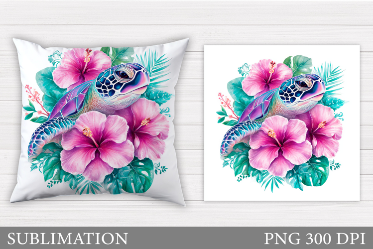 Sea Turtle Pillow Design. Sea Turtle Sublimation