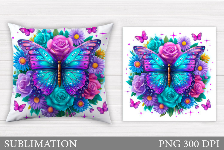 Butterfly Pillow Design. Butterfly Sublimation