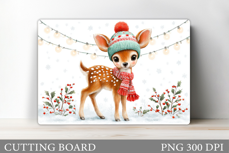 Christmas Deer Cutting Board. Christmas Cutting Board Design