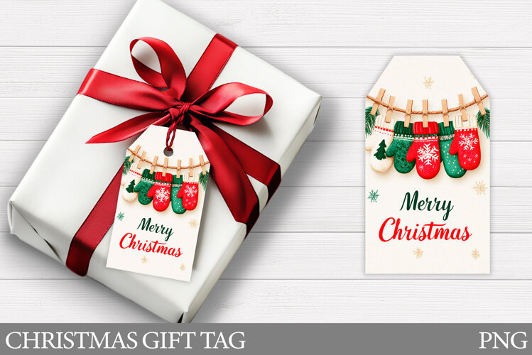 Merry Christmas Gift Tag. Christmas Gift Tag Printable example image 1