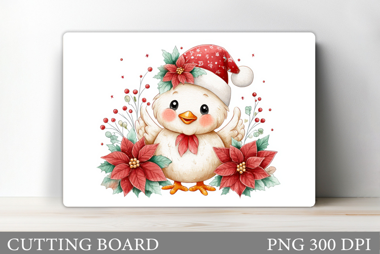 Chicken Cutting Board. Christmas Cutting Board Sublimation