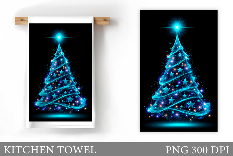 Christmas Tree Kitchen Towel. Christmas Kitchen Towel Design