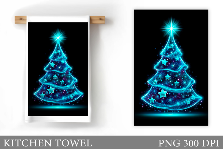 Christmas Tree Kitchen Towel. Christmas Kitchen Towel Design