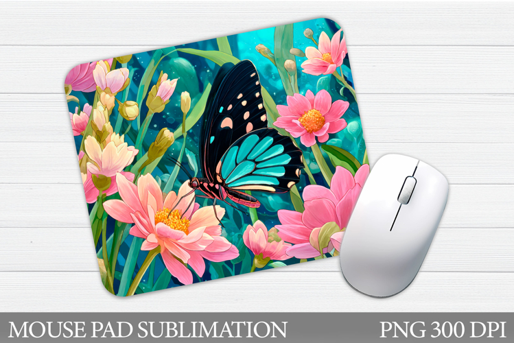 Butterfly Mouse Pad Design. Butterfly Sublimation