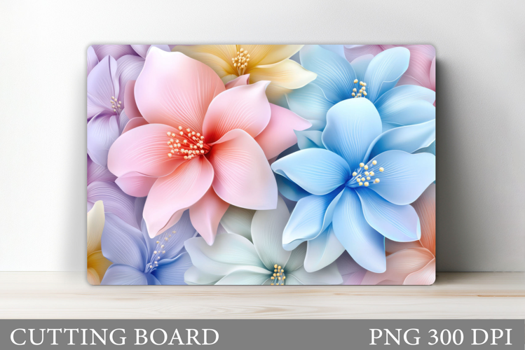 Flowers Cutting Board. Floral Cutting Board Sublimation