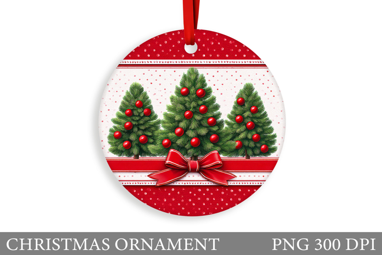Christmas Tree Christmas Ornament. Winter Christmas Ornament